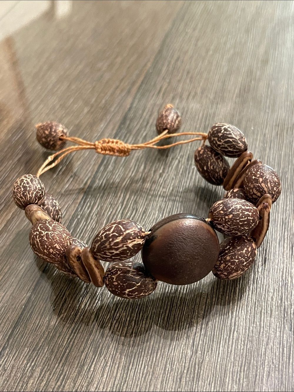 Bodhi Tree Seed Bead Adjustable Bracelet Tribal - Ethnic Bracelet